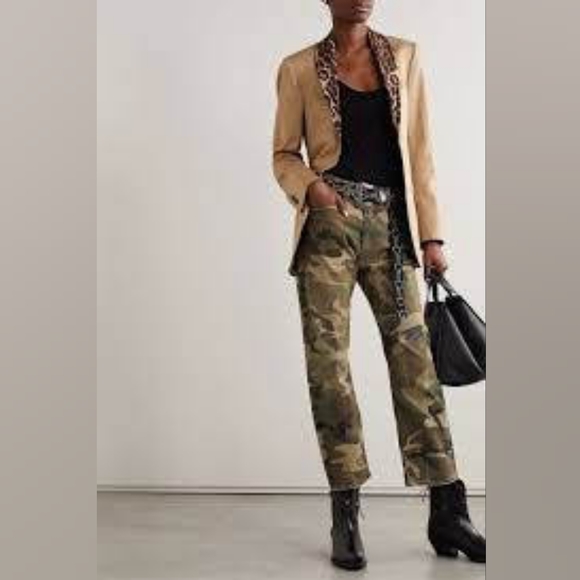 NWT sz 27 R13 distressed Camouflage jeans